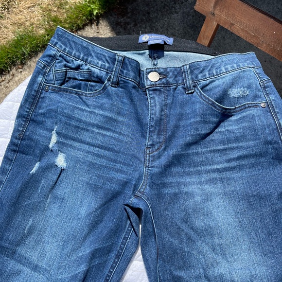 Democracy Ab Solutions Jeans Stretch Denim Straight Leg Size 8 - Picture 2 of 16